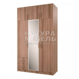 Шкаф 3-х ств. с перегородкой